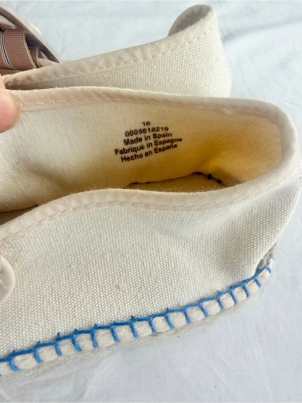 Free People Sz 10 Cream Surfside Maryjane Shoes, soft canvas NWT